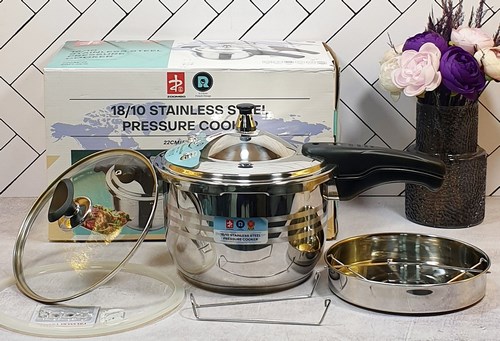 زودپز5لیتر تک دسته مشکی استیل نگیر