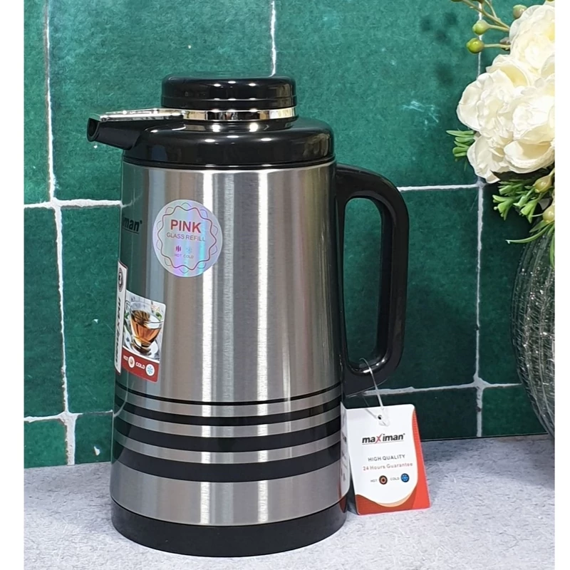 فلاسک یک لیتری ماکسیمان شیشه صورتی اصلی مدل27110