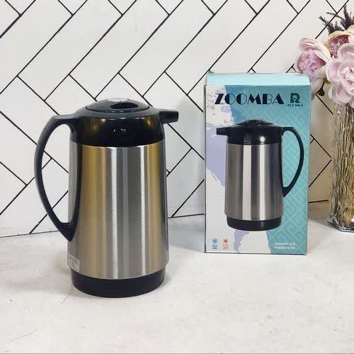 فلاسک نیم لیتری شیشه صورتی S1746B ساده زومبا