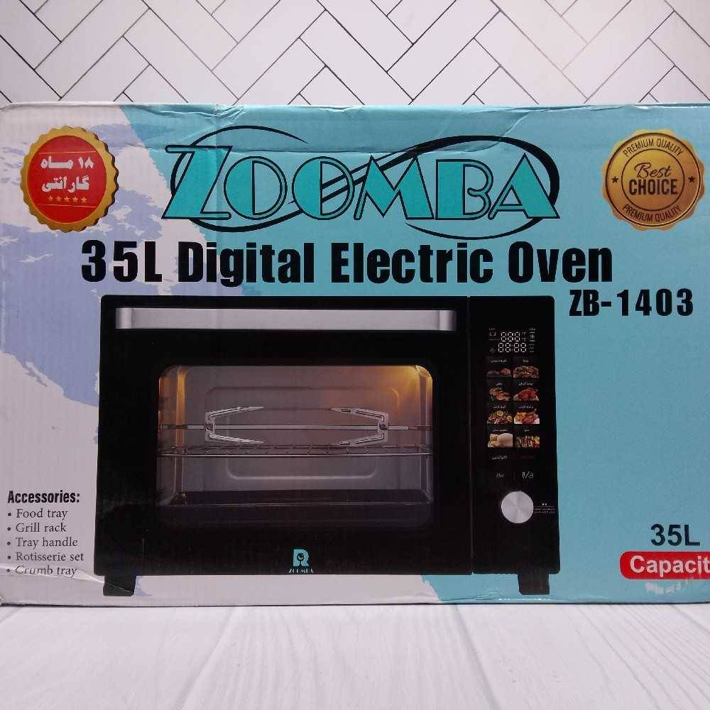 فر برقی 35 لیتر ZB-1403 مشکی زومبا با ۱۸ماه گارانتی