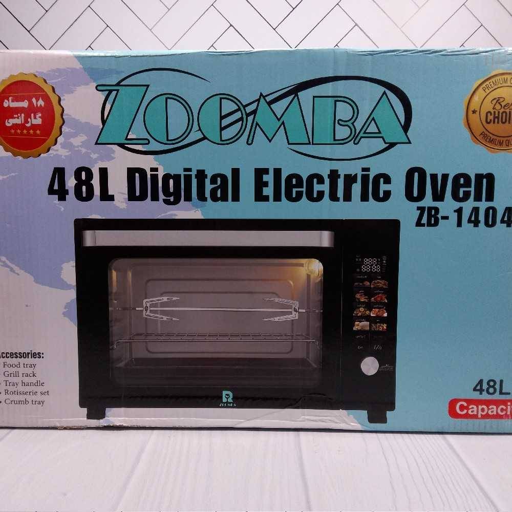 توستر 48 لیتر ZB-1404 مشکی زومبا با گارانتی ۱۸ماهه